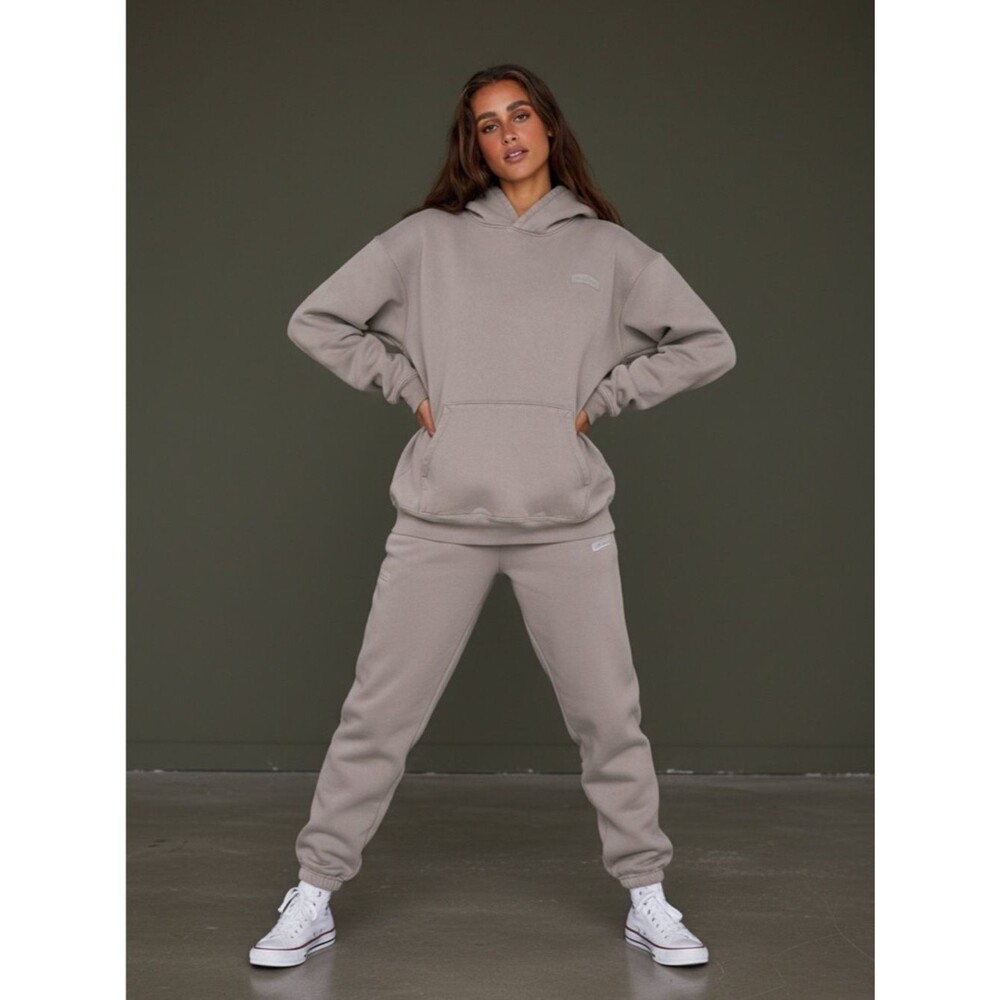 Set Active X - Taupe Oversized Hoodie (XL) & Jogger (L) Set